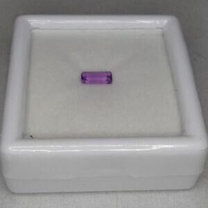 NEW AA Mashamba Amethyst Gem Stone Faceted Baguette Premium Birthstone 0.34 ctw